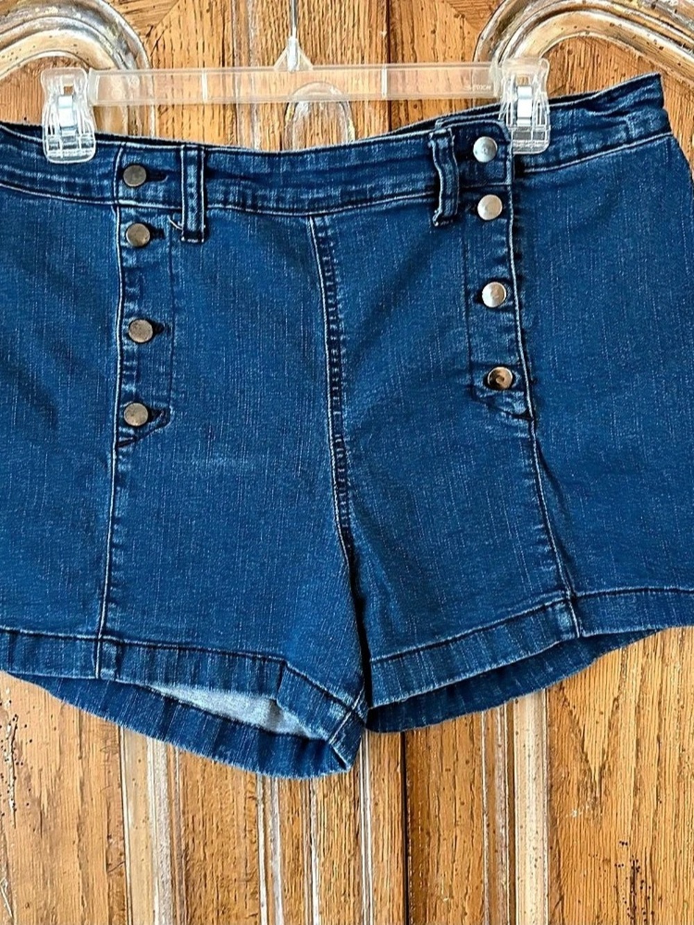 No Boundaries High Rise Jean Shorts Blue Size 19